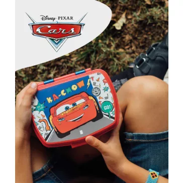 Disney Verdák Lets Race funny műanyag szendvicsdoboz