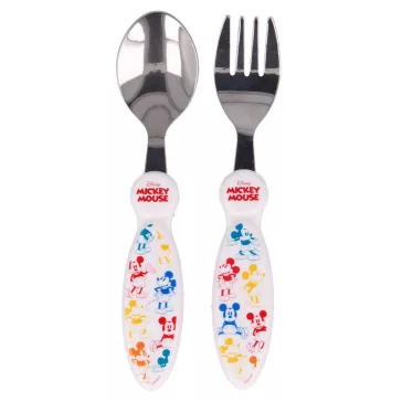   Disney Mickey Fun-Tastic fém evőeszköz készlet - 2 darabos