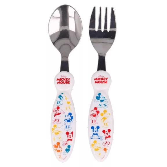 Disney Mickey Fun-Tastic fém evőeszköz készlet - 2 darabos