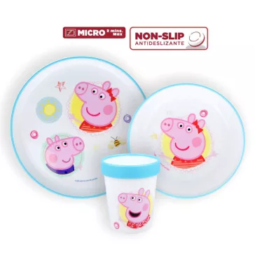   Peppa malac Core csúszásmentes étkészlet, micro műanyag szett