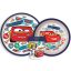 Disney Verdák Stickers Go csúszásmentes étkészlet, micro műanyag szett