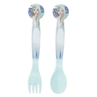   Disney Jégvarázs Ice Magic műanyag evőeszköz készlet - 2 darabos