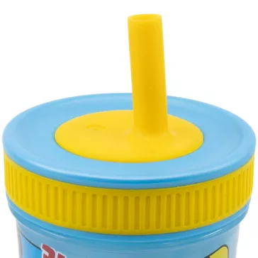   Disney Mickey Fun-Tastic szilikon szívószálas pohár 420 ml