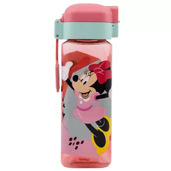 Disney Minnie Being More műanyag szívószálas kulacs akasztóval 550 ml