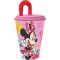 Disney Minnie Spring szívószálas pohár, műanyag 430 ml