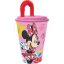 Disney Minnie Spring szívószálas pohár, műanyag 430 ml