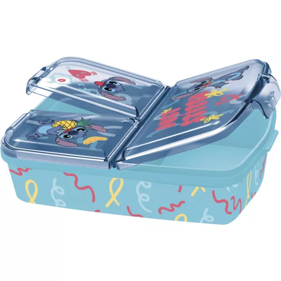 Disney Lilo és Stitch Just több rekeszes uzsonnás doboz, szendvicsdoboz Disney Lilo és Stitch Just több rekeszes uzsonnás doboz, szendvicsdoboz