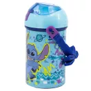 Disney Lilo és Stitch, A csillagkutya Dance műanyag szívószálas kulacs akasztóval 450 ml Disney Lilo és Stitch, A csillagkutya Dance műanyag szívószálas kulacs akasztóval 450 ml