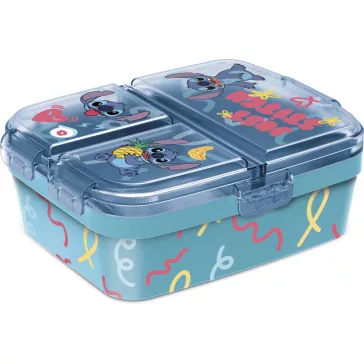   Disney Lilo és Stitch, A csillagkutya Just több rekeszes uzsonnás doboz, szendvicsdoboz XL