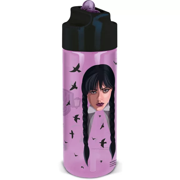 Wednesday Nevermore Academy Hydro tritan műanyag szívószálas kulacs 540 ml Wednesday Nevermore Academy Hydro tritan műanyag szívószálas kulacs 540 ml