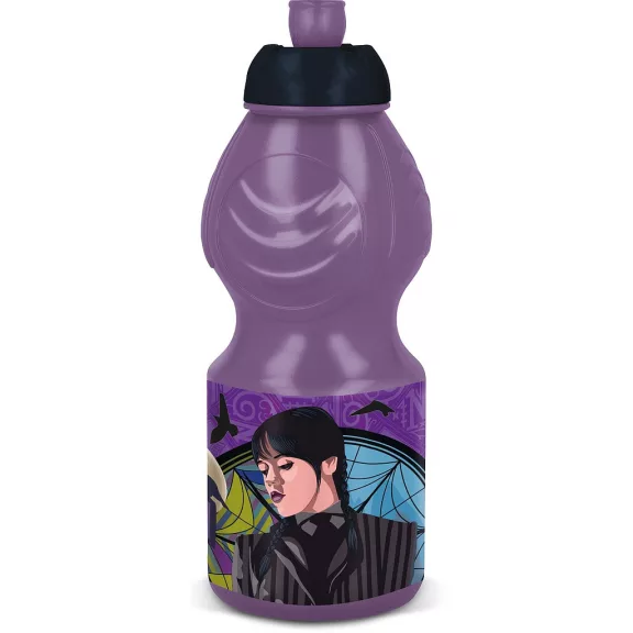 Wednesday Nevermore Academy műanyag sportkulacs 400 ml Wednesday Nevermore Academy műanyag sportkulacs 400 ml