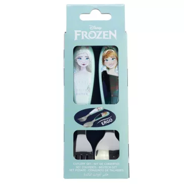   Disney Jégvarázs Snowy Tale fém ergo evőeszköz készlet - 2 darabos
