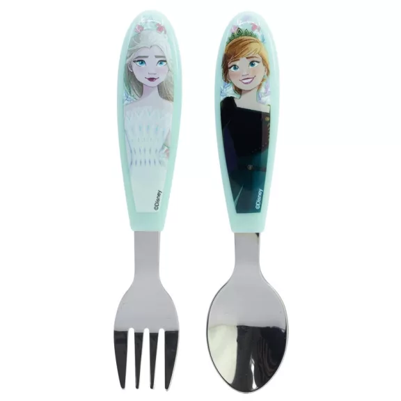 Disney Jégvarázs Snowy Tale fém ergo evőeszköz készlet - 2 darabos