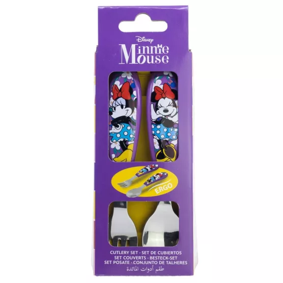 Disney Minnie Sunshine fém ergo evőeszköz készlet - 2 darabos Disney Minnie Sunshine fém ergo evőeszköz készlet - 2 darabos