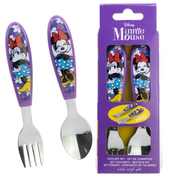   Disney Minnie Sunshine fém ergo evőeszköz készlet - 2 darabos