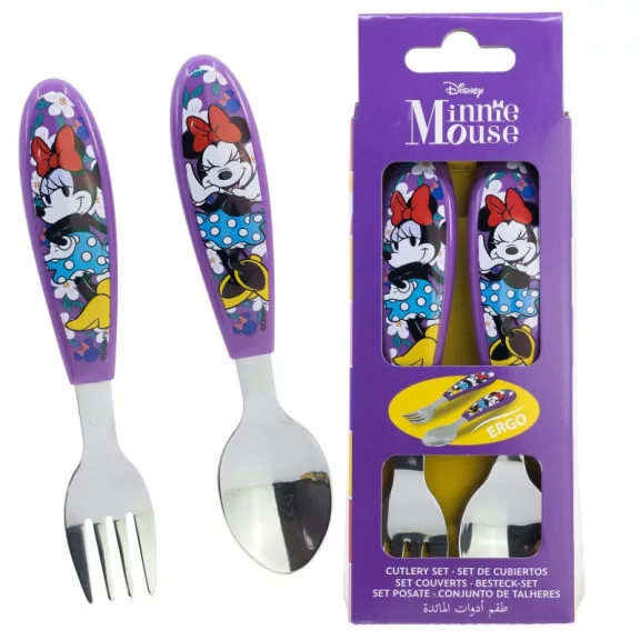 Disney Minnie Sunshine fém ergo evőeszköz készlet - 2 darabos