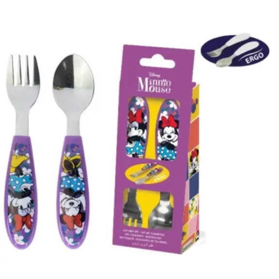 Disney Minnie Sunshine fém ergo evőeszköz készlet - 2 darabos