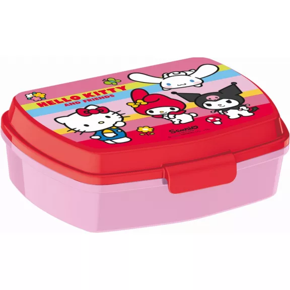 Hello Kitty and Friends funny műanyag szendvicsdoboz Hello Kitty and Friends funny műanyag szendvicsdoboz