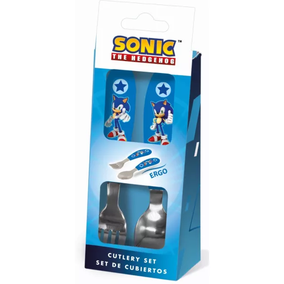 Sonic a sündisznó Speed fém ergo evőeszköz készlet - 2 darabos Sonic a sündisznó Speed fém ergo evőeszköz készlet - 2 darabos