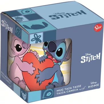   Disney Lilo és Stitch, A csillagkutya Heart porcelán bögre 235 ml (8 oz) Díszdobozban