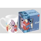 Disney Lilo és Stitch, A csillagkutya Heart porcelán bögre 235 ml (8 oz) Díszdobozban