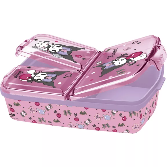 Hello Kitty Kuromi több rekeszes uzsonnás doboz, szendvicsdoboz Hello Kitty Kuromi több rekeszes uzsonnás doboz, szendvicsdoboz