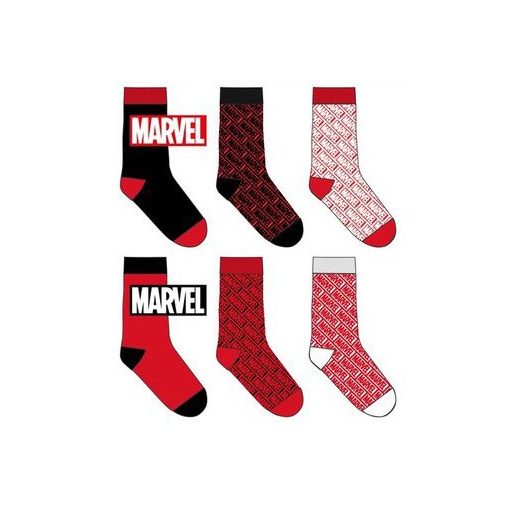 Marvel Red férfi zokni 39-46
