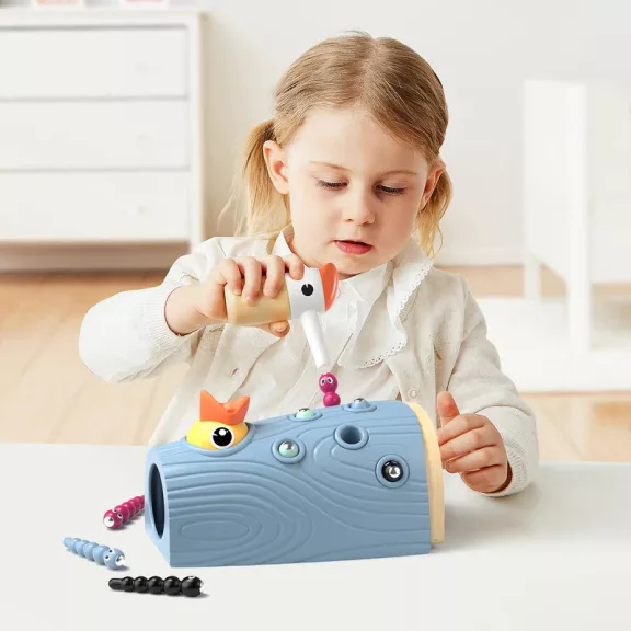 Harkály etetés, finommotorika fejlesztő montessori játék TOPBRIGHT