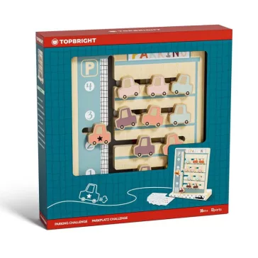   Parkolási feladványok fa logikai montessori játék TOPBRIGHT