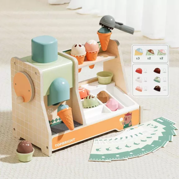 Montessori fagylaltozó szerepjáték készlet TOPBRIGHT