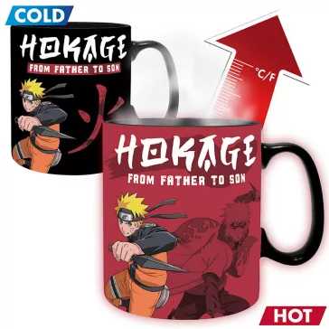   Naruto Shippuden hőre változó bögre 460 ml FROM FATHER TO SON