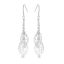 Victoria Ezüst színű levél mintás fülbevaló