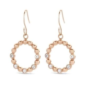 Victoria Rose gold színű karika fülbevaló