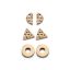 Victoria Rose gold színű fülbevaló szett