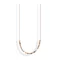 Victoria Rose gold színű színes gyöngyös nyaklánc