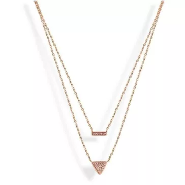 Victoria Rose gold színű rózsaszín köves nyaklánc