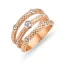 Victoria Rose gold színű fehér köves gyűrű
