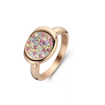 Victoria Rose gold színű színes köves gyűrű