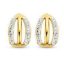 Victoria Arany színű fehér köves fülbevaló