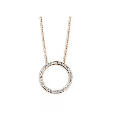 Victoria Rose gold színű fehér köves nyaklánc