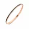 Victoria Rose gold színű fekete köves karkötő