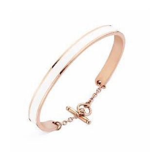 Victoria Rose gold színű fehér mintás karkötő