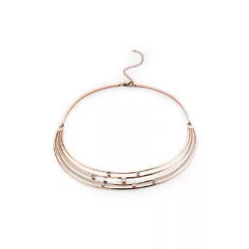 Victoria Rose gold színű fehér köves nyaklánc