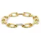 Victoria Arany színű fehér köves karkötő