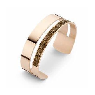 Victoria Rose gold színű fekete köves karkötő
