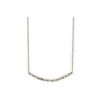 Victoria Rose gold színű fehér gyöngyös nyaklánc