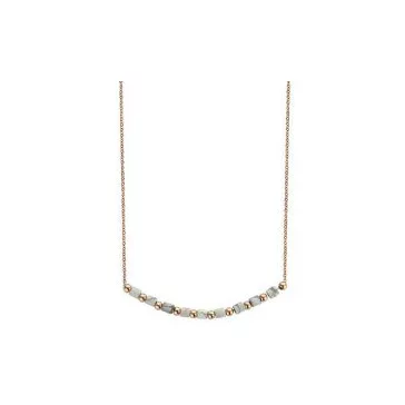Victoria Rose gold színű fehér gyöngyös nyaklánc