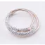 Victoria Rose gold színű fehér köves medál