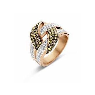 Victoria Rose gold színű színes köves gyűrű