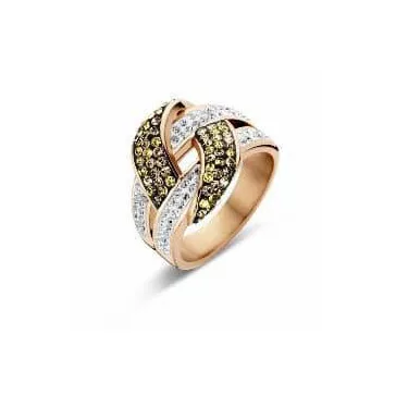 Victoria Rose gold színű színes köves gyűrű